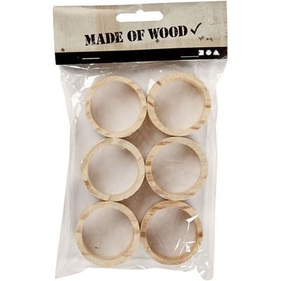 Creativ Company Servetringen, b: 20 mm, d 35 mm, 6 stuk/ 1 doos