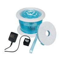 Trixie drinkfontein bubble stream blauw / wit - thumbnail