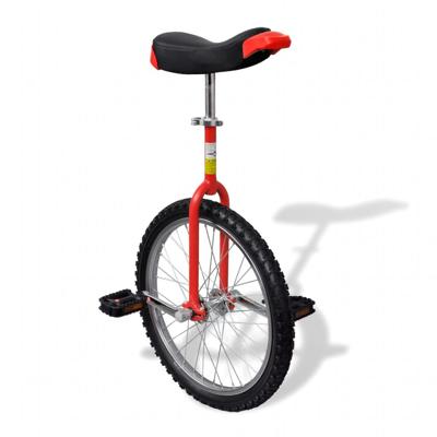 VidaXL Eenwieler verstelbaar 20 inch rood