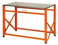 Bahco Draagbare werkbank | metaal met gegalvaniseerd werkblad | oranje | 840 mm x 510 mm x 1200 mm - 1495FWB120TS - thumbnail