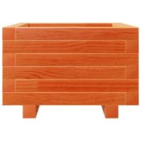 Plantenbak 40x40x26,5 cm massief grenenhout wasbruin - thumbnail
