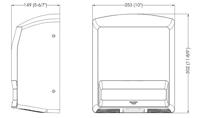 Mediclinics handendroger M88APLUS, automatisch, kunststof, wit - thumbnail