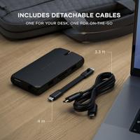 SATECHI USB-C Multipoort Adapter, USB-C Hub 9-in-1, On-The-Go Multipoort Adapter - Voor M2/ M1 Macbook Pro/Air, M2/ M1 iPad Pro/Air, M2 Mac Mini, iMac M1 (Zwart) - thumbnail