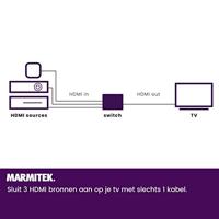 Marmitek Connect 310 UHD 2.0 TV accessoire Zwart - thumbnail