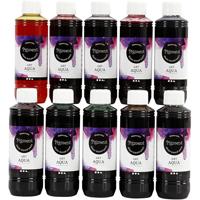 Pigment Vloeibare aquarelverf, diverse kleuren, 10x250 ml/ 1 doos - thumbnail