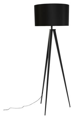 Zuiver Vloerlamp 'Tripod' 157cm, kleur Zwart Zuiver Vloerlamp 'Tripod' 157cm, kleur Zwart