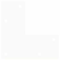 Haarnadelpoten voor Salontafel 4 st 30 cm massief staal wit - thumbnail