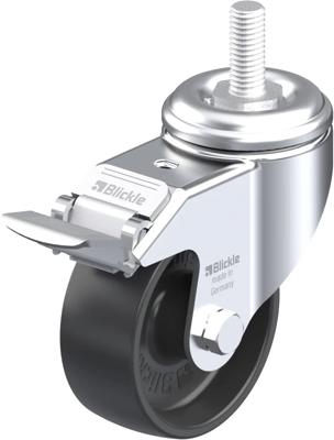Blickle LKRA-POA 80G-FI-GS12 Zwenkwiel met rem Wieldiameter: 80 mm Draagvermogen (max.): 120 kg 1 stuk(s)