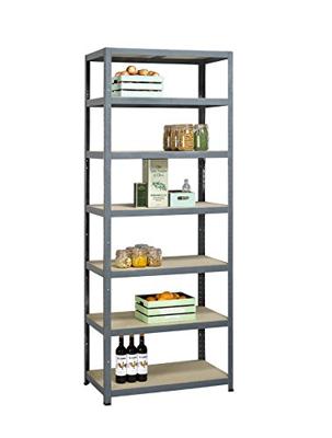 Avasco rek Strong Tower L, ft 222 x 90 x 45, 7 legborden, grijs Avasco rek Strong Tower L, ft 222 x 90 x 45, 7 legborden, grijs