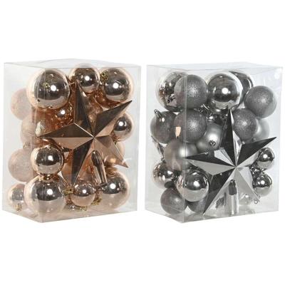Kerstballen Home ESPRIT Gouden PVC 20 x 13 x 26 cm (2 Stuks) Kerstballen Home ESPRIT Gouden PVC 20 x 13 x 26 cm (2 Stuks)