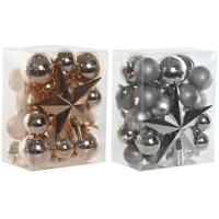 Kerstballen Home ESPRIT Gouden PVC 20 x 13 x 26 cm (2 Stuks) - thumbnail