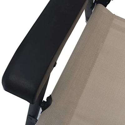 Tuinstoelen inklapbaar 2 st textileen crme - thumbnail