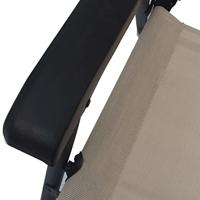 Tuinstoelen inklapbaar 2 st textileen crme - thumbnail