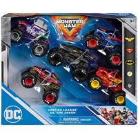 5-PAKKET GEGOTEN VOERTUIGEN 1:64 DC COMICS Monster Jam - thumbnail