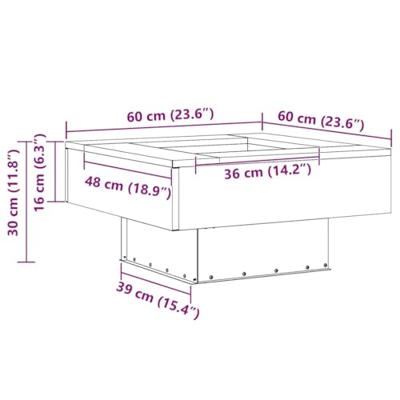 VidaXL Vuurkorf bruin 60 x 60 x 30 cm cortenstaal VidaXL Vuurkorf bruin 60 x 60 x 30 cm cortenstaal