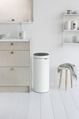 Brabantia touch bin afvalemmer 30 liter white - thumbnail