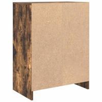 Dressoir 57x34x76 cm bewerkt hout gerookt eikenkleurig - thumbnail