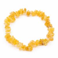 Edelsteen Splitarmband Citrien (5-10 mm Stenen) - thumbnail