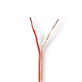 Nedis CABR1500TR250 Speaker-kabel 2x 1,50 Mm2 25,0 M Op Rol Transparant