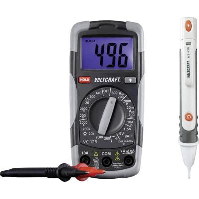 VOLTCRAFT DT-TEST-KIT 150 Multimeter Digitaal CAT III 600 V Weergave (counts): 2000 VOLTCRAFT DT-TEST-KIT 150 Multimeter Digitaal CAT III 600 V Weergave (counts): 2000