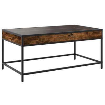 Salontafel met Infinity LED 90x50x41 cm gerookt eikenkleurig