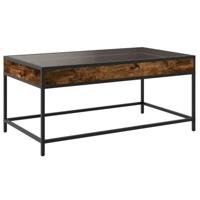 Salontafel met Infinity LED 90x50x41 cm gerookt eikenkleurig - thumbnail
