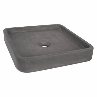 Opbouw Waskom Differnz Jura 40x40x7 cm Antraciet Beton Differnz Opbouw Waskom Differnz Jura 40x40x7 cm Antraciet Beton Differnz