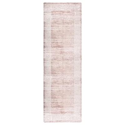 VidaXL Vloerkleed wasbaar anti-slip 80x300 cm beige