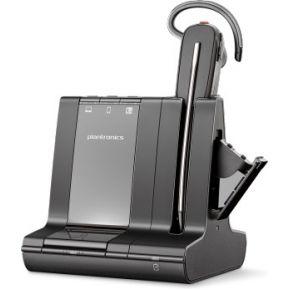 HP DECT Mono-headset 'Savi W8245' convertibel, met basisstation, hoofdband + nekbeugel en oorhaak, SoundGuard en batterijoplaadvak, Skype for Business, zwart