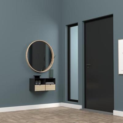 Bendt Zwevend Nachtkastje 'Nonny' kleur Zwart / Bamboe Bendt Zwevend Nachtkastje 'Nonny' kleur Zwart / Bamboe