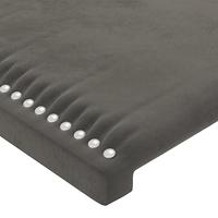 Hoofdborden 2 st 72x5x78/88 cm fluweel donkergrijs - thumbnail