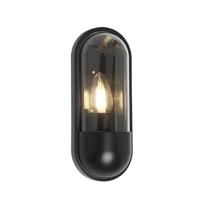Searchlight Strakke buitenlampCapsule zwart - 61123BK - thumbnail