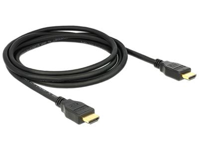 Delock 84714 Kabel High Speed HDMI met Ethernet HDMI A male > HDMI A male 3D 4K 2 m Delock 84714 Kabel High Speed HDMI met Ethernet HDMI A male > HDMI A male 3D 4K 2 m