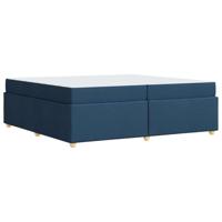 Bedframe met matras Anders Blauw 200 x 200 cm Stof - thumbnail