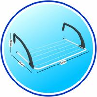 Waslijn Vileda Express Staal Wit - thumbnail