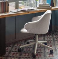 Kave Home Bureaustoel 'Einara' kleur Lichtgrijs - thumbnail