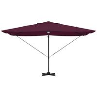 VidaXL Parasol bordeaux rood 351 x 250 x 253 cm polyester en aluminium - thumbnail