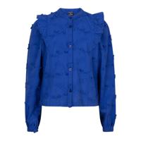 Indian Blue Jeans Meisjes shirt ls bloemen ruffel - Konings blauw - thumbnail