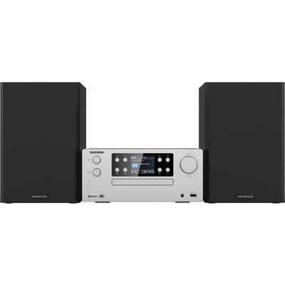 Kenwood M-925DAB-S Stereoset Bluetooth, AUX, USB, DAB+, Radio, CD, MP3 Incl. afstandsbediening 2 x 50 W Zilver