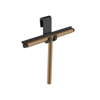 Wiesbaden Raamwisser Alonzo Met Flexibele Glashaak Geborsteld Brons Koper