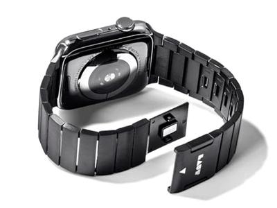 LAUT LINKS 2.0 Stainless Steel Apple Watch 42mm / 44mm / 45mm / 49mm Zwart