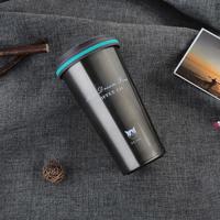 500 ml draagbare roestvrijstaal Creative Gift Coffee Cup Office vacuüm Thermos mok (Navy blauw) - thumbnail