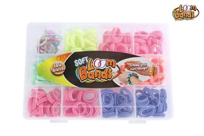 Soft Loom Bands met 180 bandjes en 15 Clips