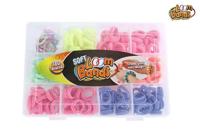 Soft Loom Bands met 180 bandjes en 15 Clips - thumbnail