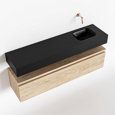 MONDIAZ ANDOR 120cm toiletmeubel washed oak. LEX 120cm wastafel urban rechts geen kraangat MONDIAZ ANDOR 120cm toiletmeubel washed oak. LEX 120cm wastafel urban rechts geen kraangat