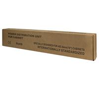 LogiLink PDU9C03 19 inch Stekkerdoos voor patchkast 1 HE Geaarde contactdoos Zwart - thumbnail
