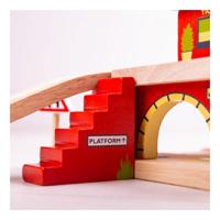 Bigjigs houten rails bovengronds treinstation, 5dlg. - thumbnail