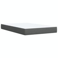 Boxspring met matras stof donkergrijs 140x200 cm - thumbnail