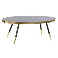 Hoofdtafel DKD Home Decor Zwart Gouden Kristal Staal 110 x 50 x 41,5 cm - thumbnail