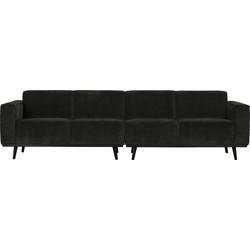 WOOOD Bank 'Statement' 4-zits, Rib, kleur Graphite